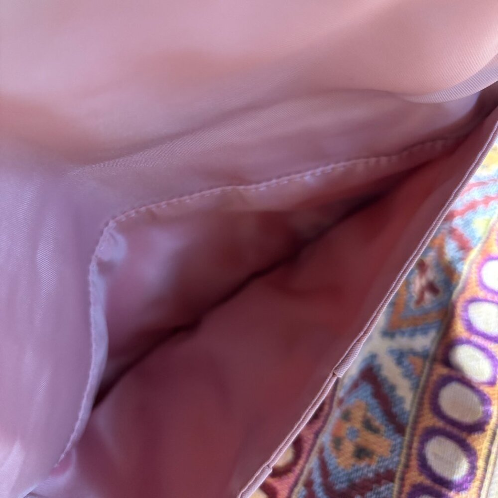 Lululemon Womens All Night Festival Bag Micro 1.5L Blush Silver Zipper Foldover - Picture 6 of 7